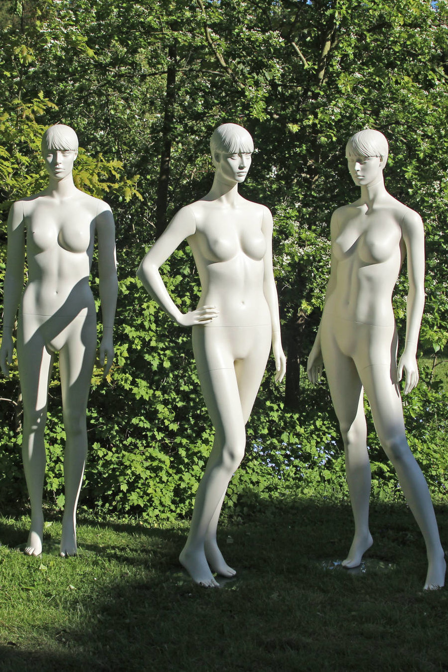 mannequiner i 6 forskellige positioner