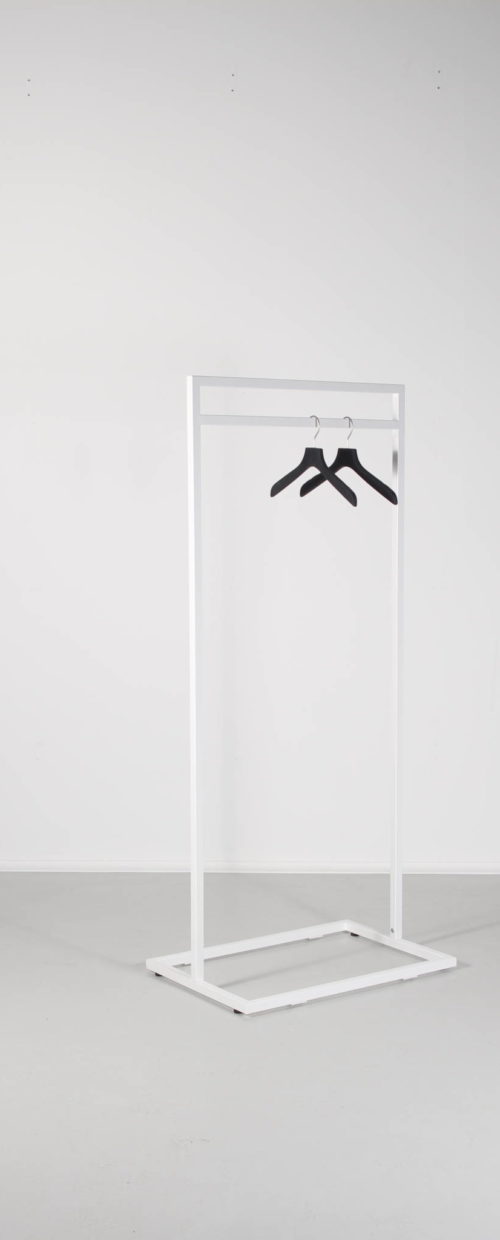 Clothes rack narrow white