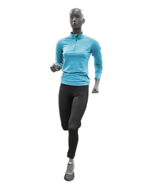 sports mannequins. running/jogging lady mannequin