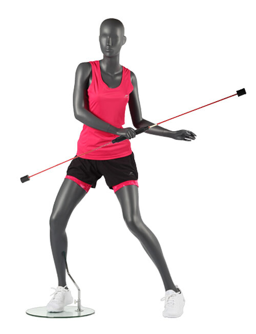 Tennisschaufensterpuppe, Sportschaufensterpuppe, kann auch als Modell für Badminton oder Squash usw. verwendet werden.