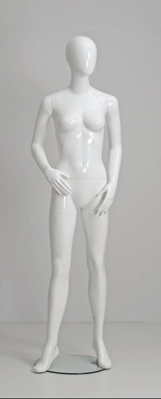 Dame mannequin - faceless -moon - hvid - Flot kvalitet !