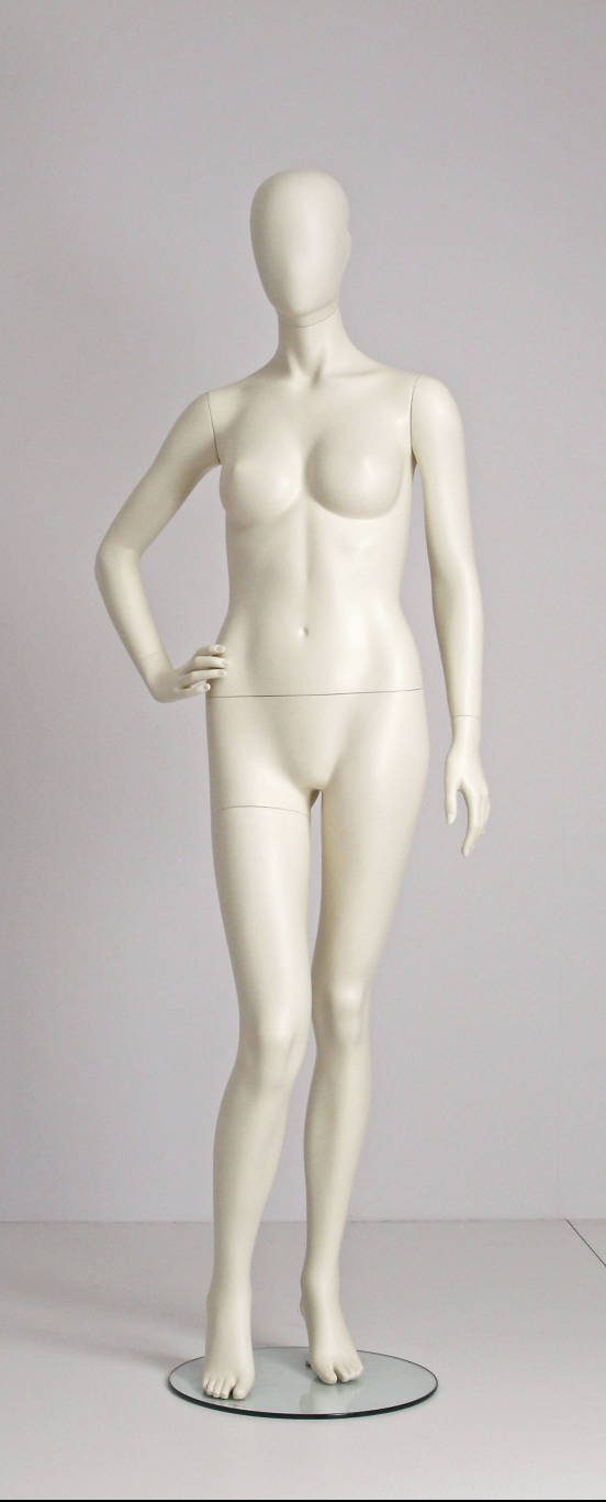 Dame mannequin - faceless - månehoved - kan bruge hovedløs - str. 38