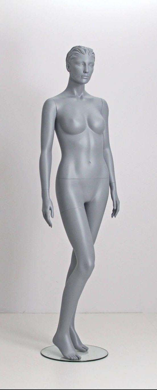 Damenschaufensterpuppe - Stilkopf - Grau - Größe 38