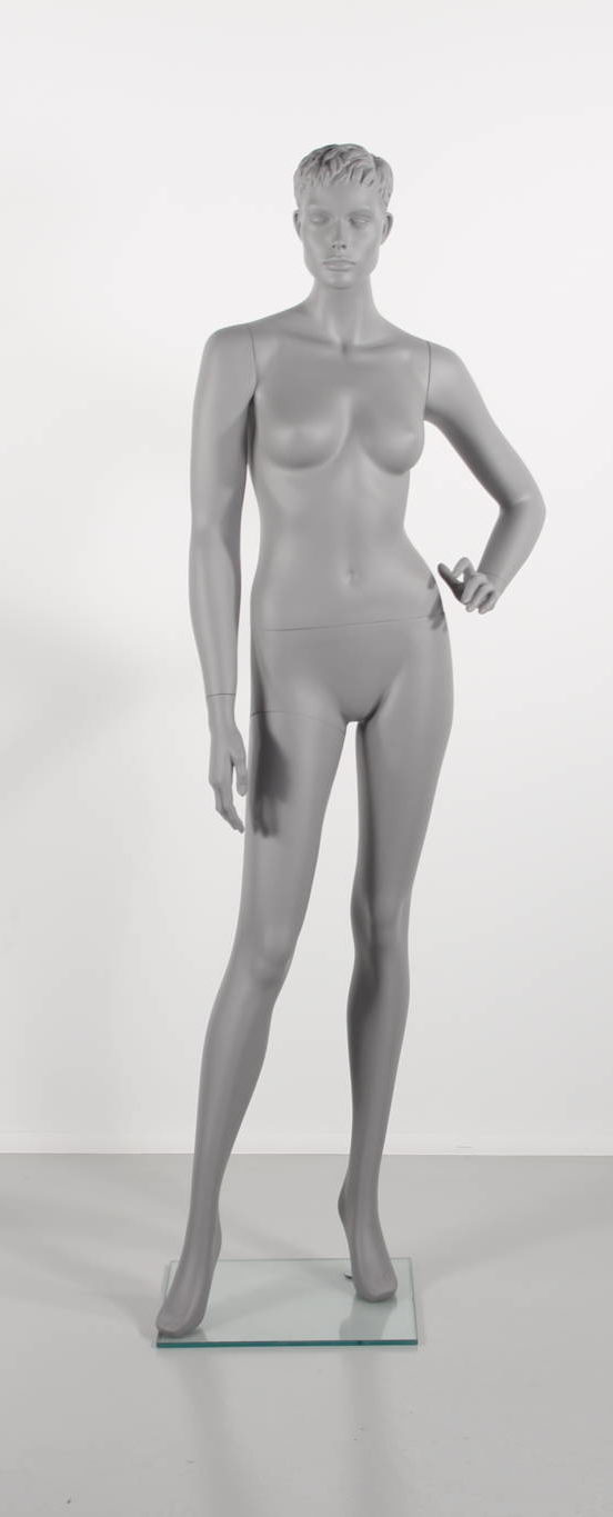 Mannequin dame stilistisk med moduleret hår