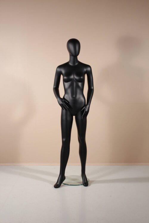 women's mannequin black matte moon